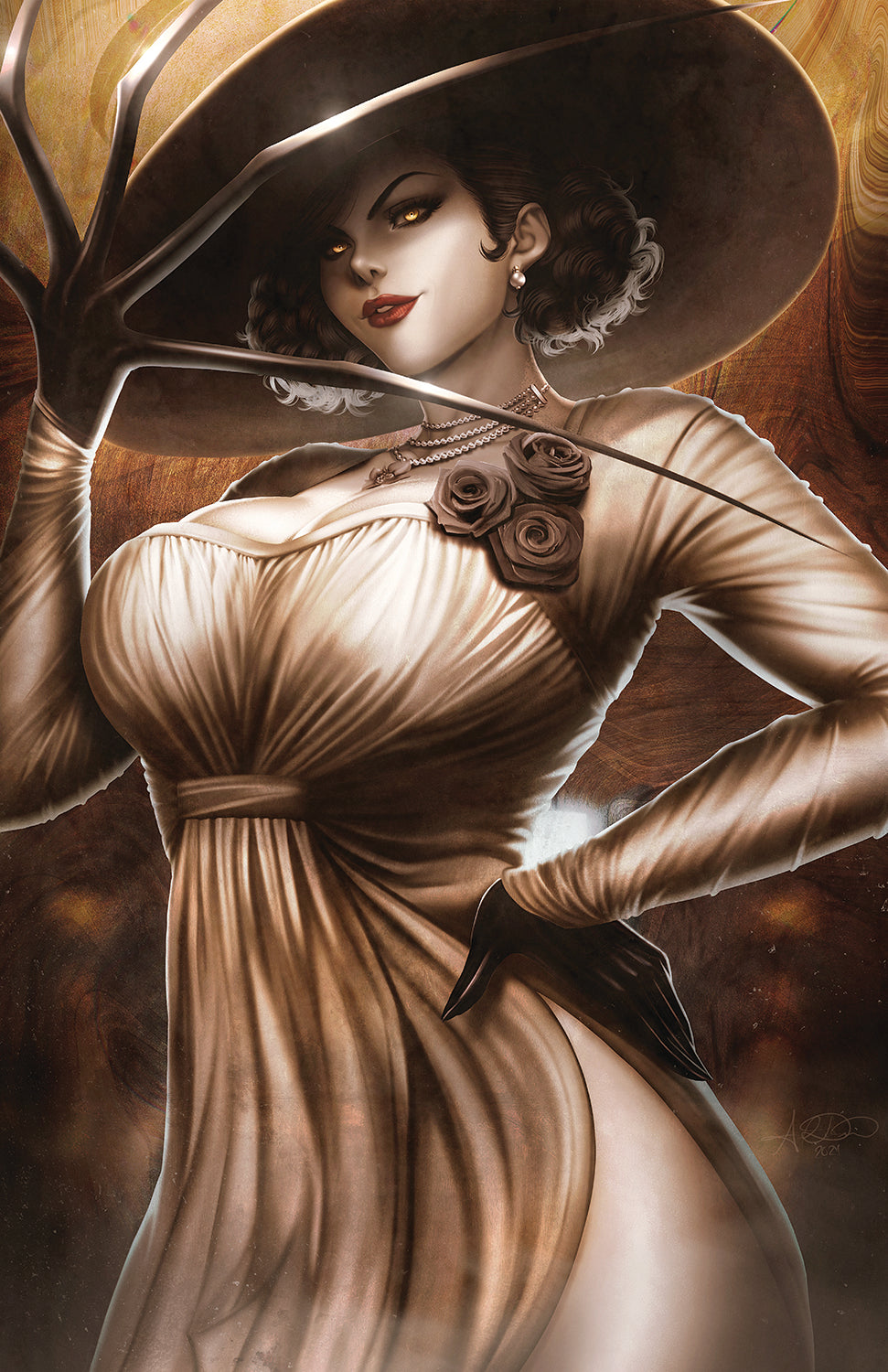 Lady Dimitrescu Resident Evil: Village Premium Semi-Gloss Art Print