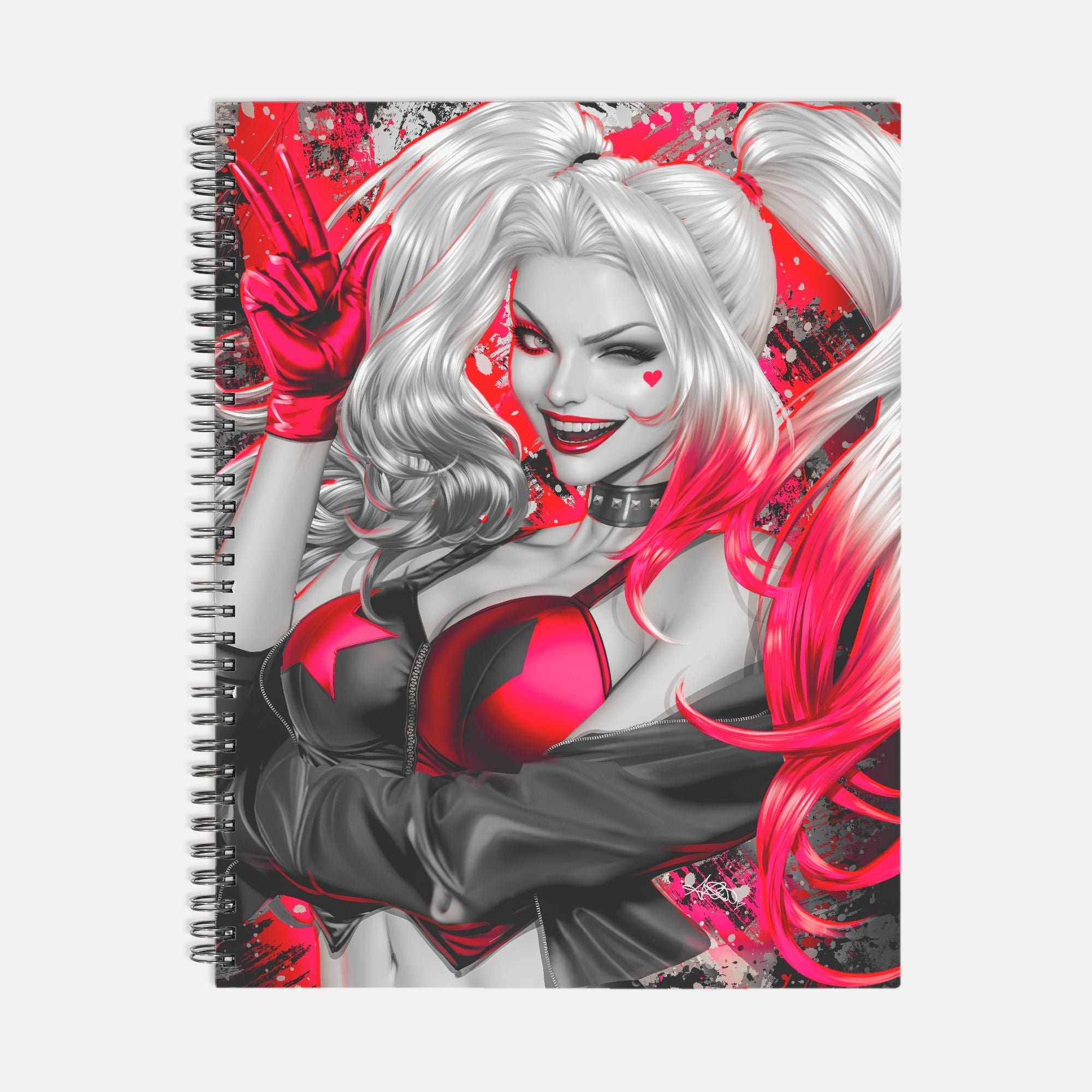 Harley Quin BWR Notebook Softcover Spiral 8.5 x 11