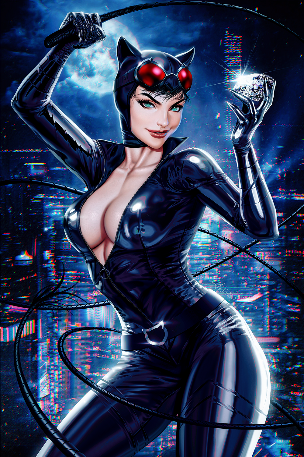 Catwoman Heist Fan Art Premium Semi-Gloss Art Print