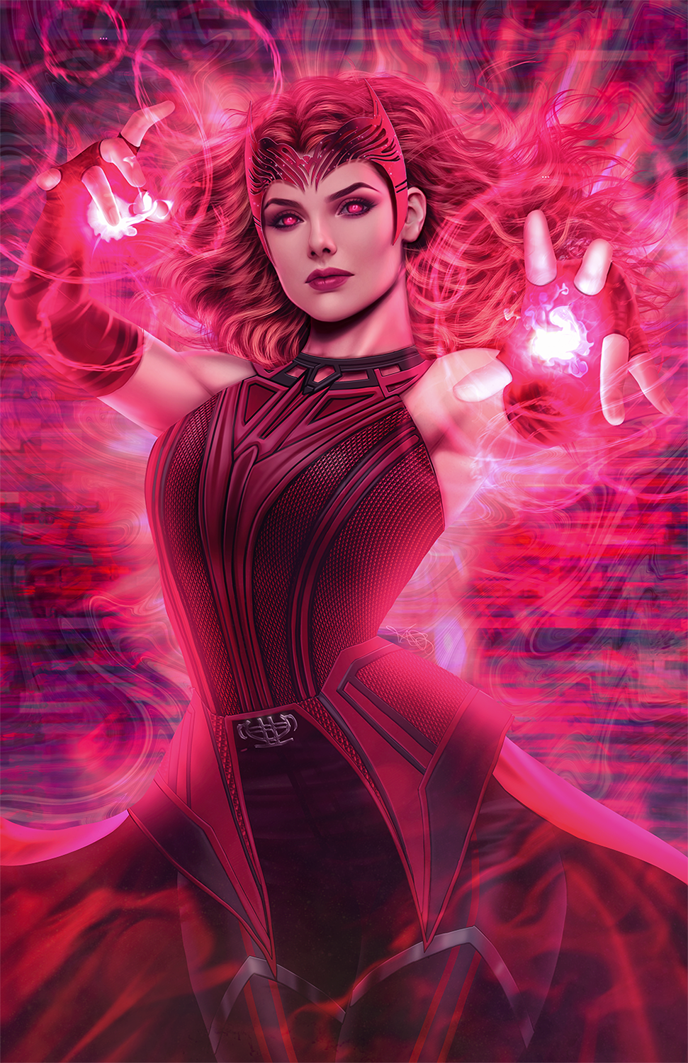 The Scarlet Witch (Wandavision) Premium Semi-Gloss Art Print