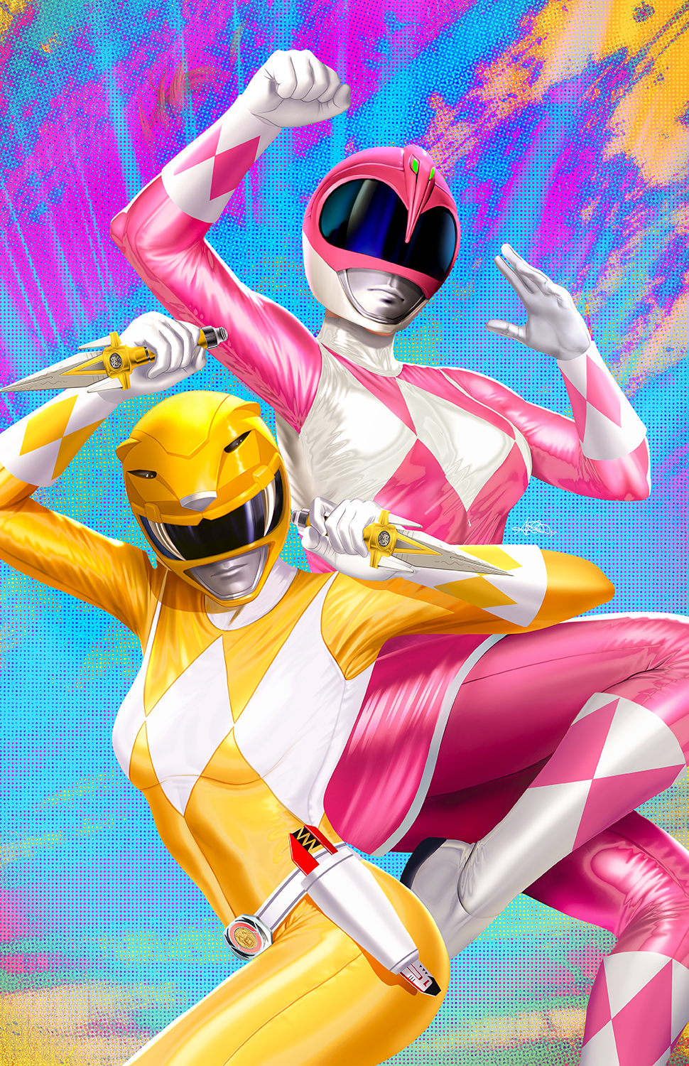 MIGHTY MORPHIN POWER RANGERS: THE DARKEST HOUR #1 Premium Semi-Gloss Art Print