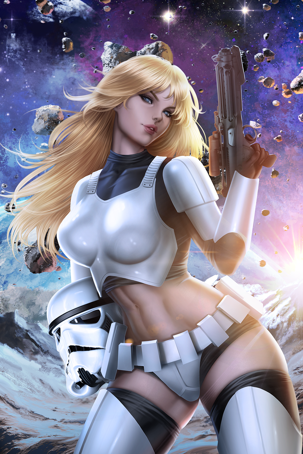 Patriotika Storm Trooper Cosplay Premium Semi-Gloss Art Print