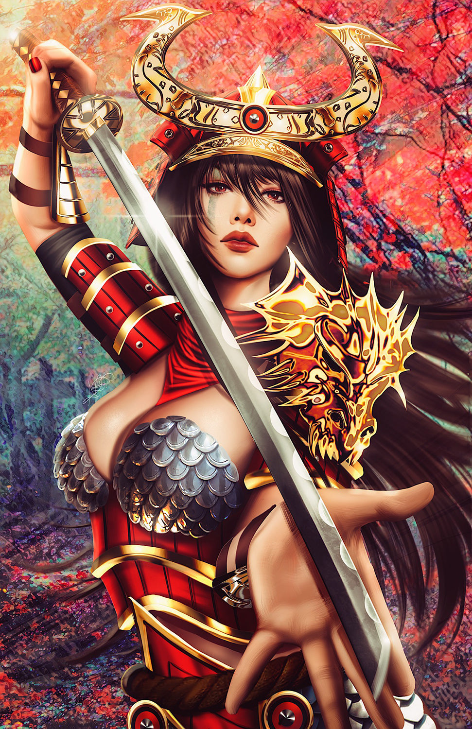 Samurai Sonja #1 Premium Semi-Gloss Art Print