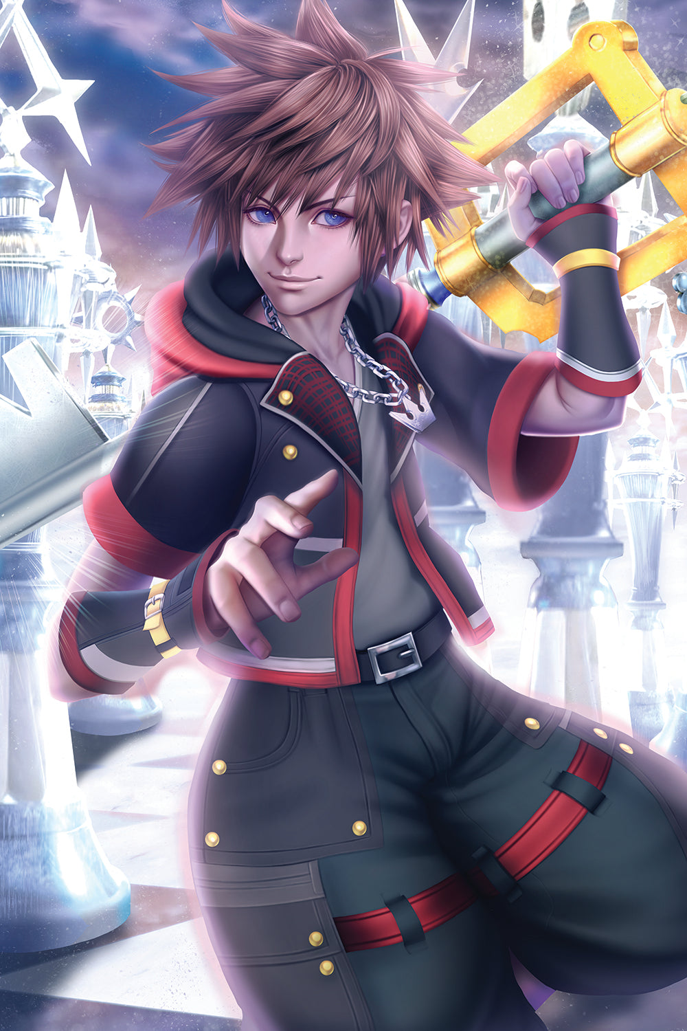 Sora KH3 Fan Art Premium Semi-Gloss Art Print