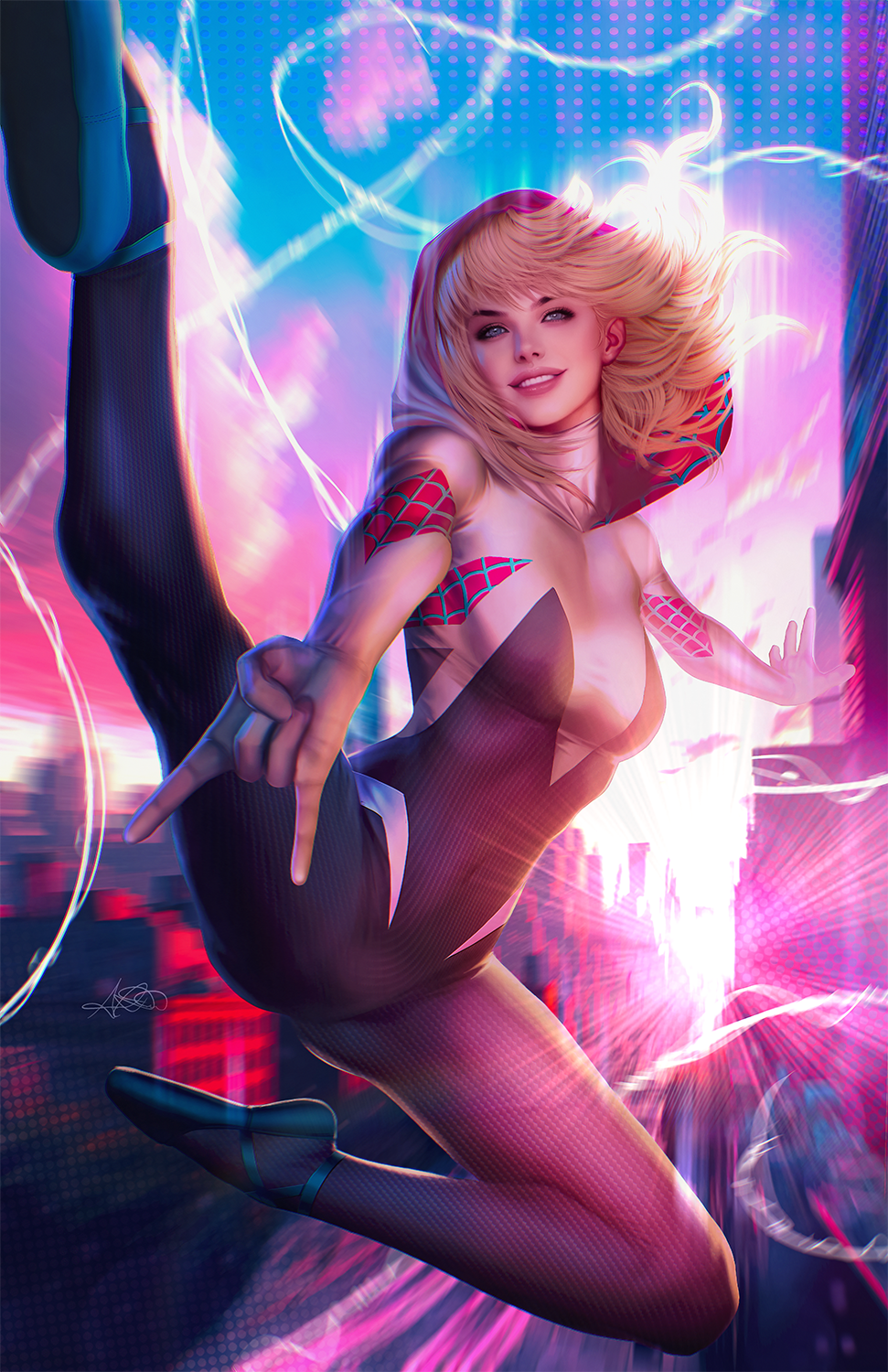 Spider-Gwen: Shadow Clones #1 Premium Semi-Gloss Art Print